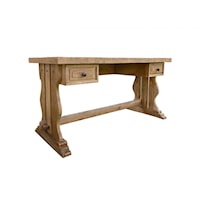 Rustic Desk with Two Drawers