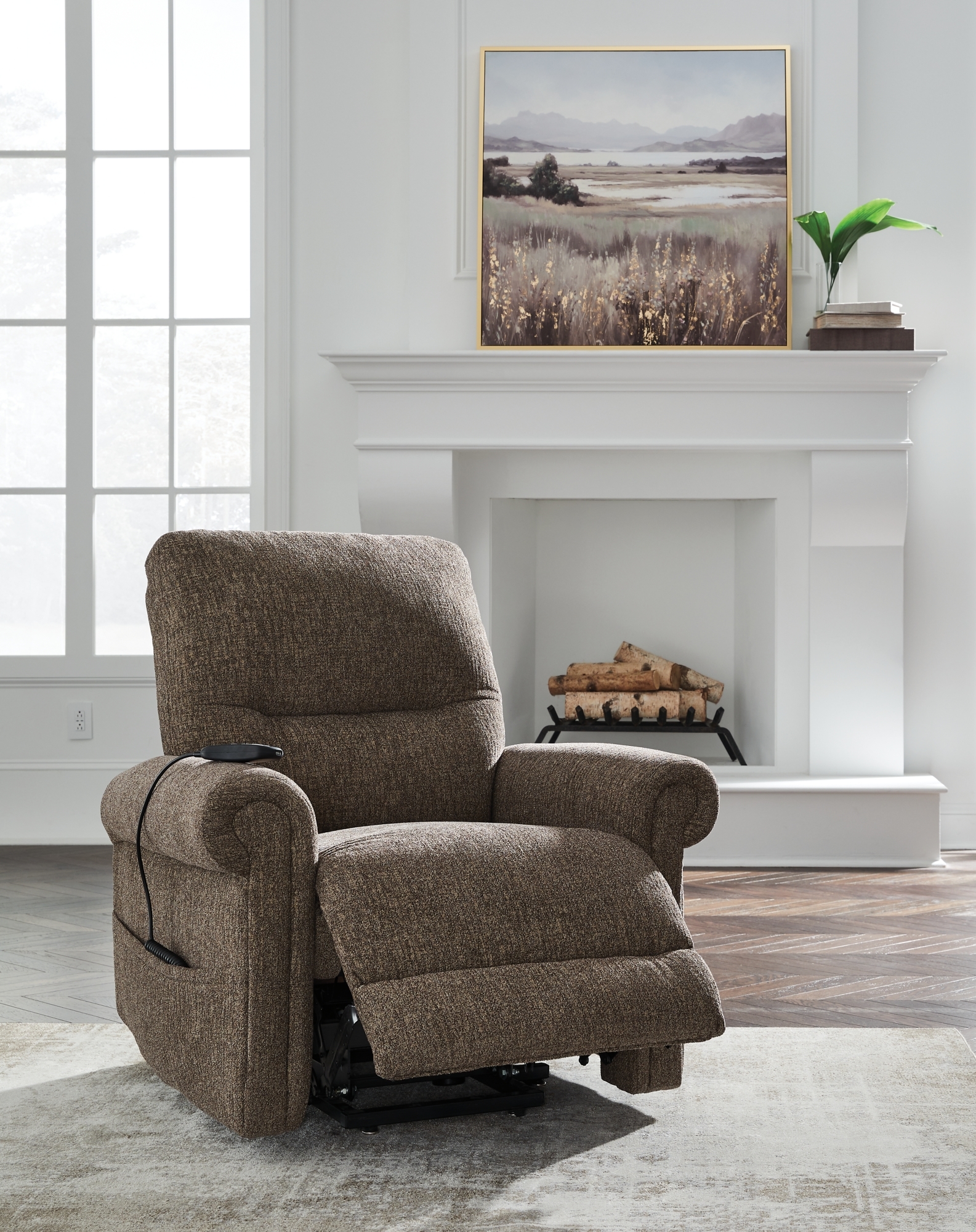 Signature Design by Ashley Aureta Power Lift Recliner