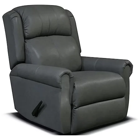 Casual Leather Swivel Gliding Recliner