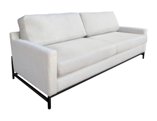 Transitional Sofa with Iron Base