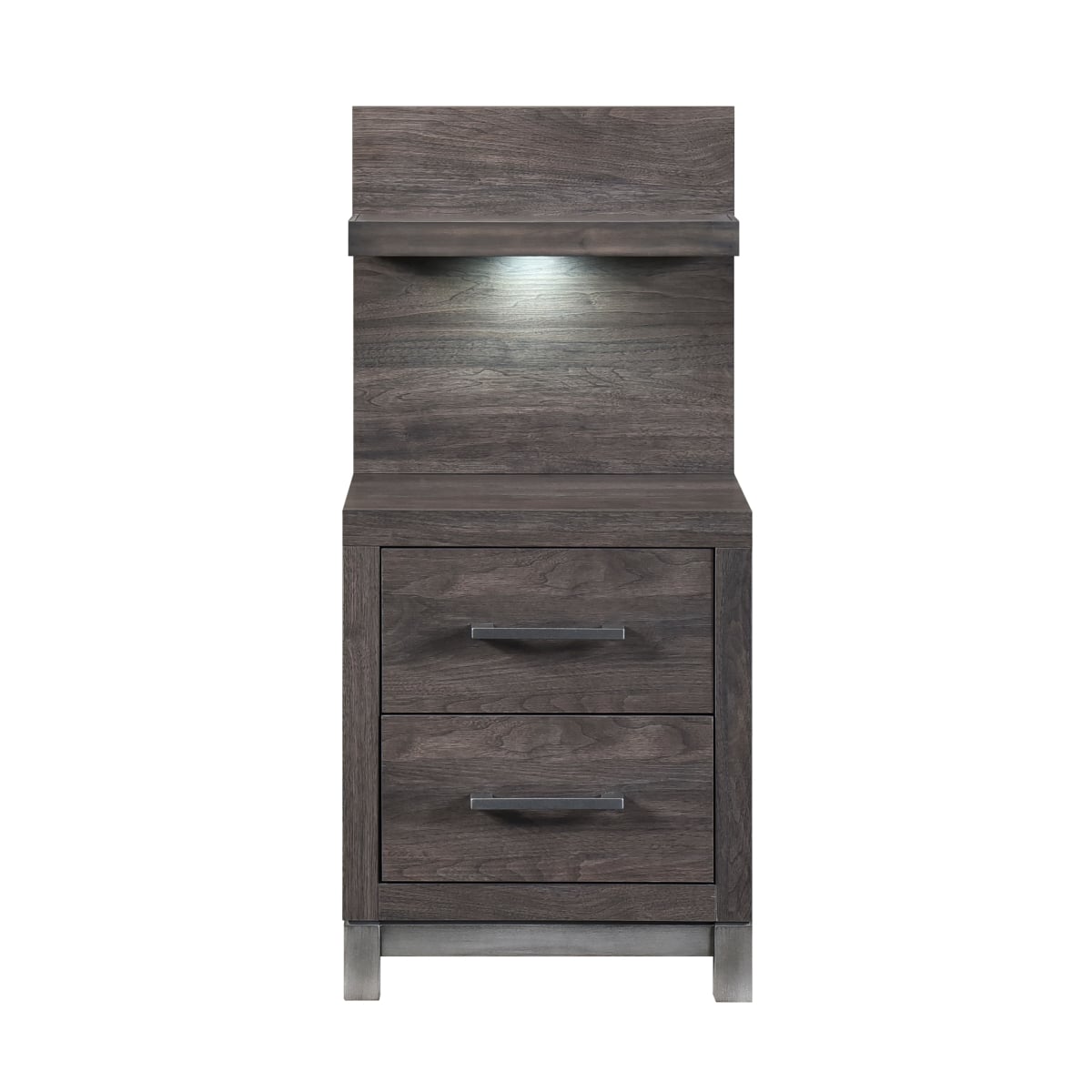 Homelegance Zephyr 2-Drawer Nightstand