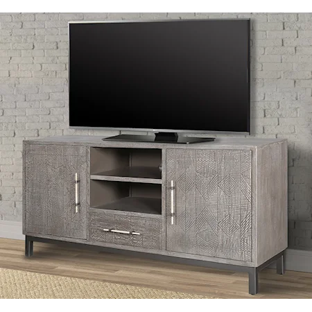 Contemporary 66 in. TV Console with Cord Management