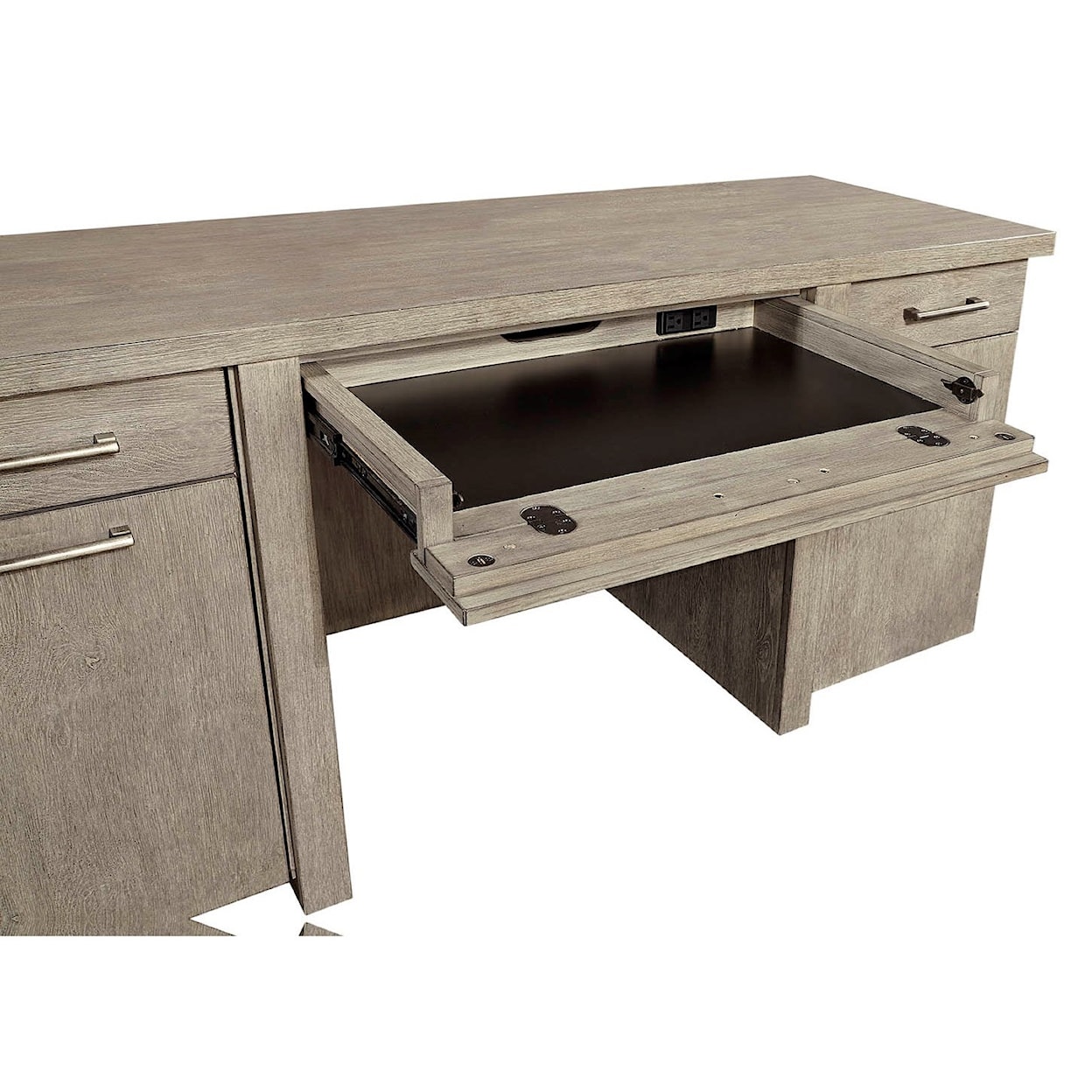 Aspenhome Platinum Desk and Hutch