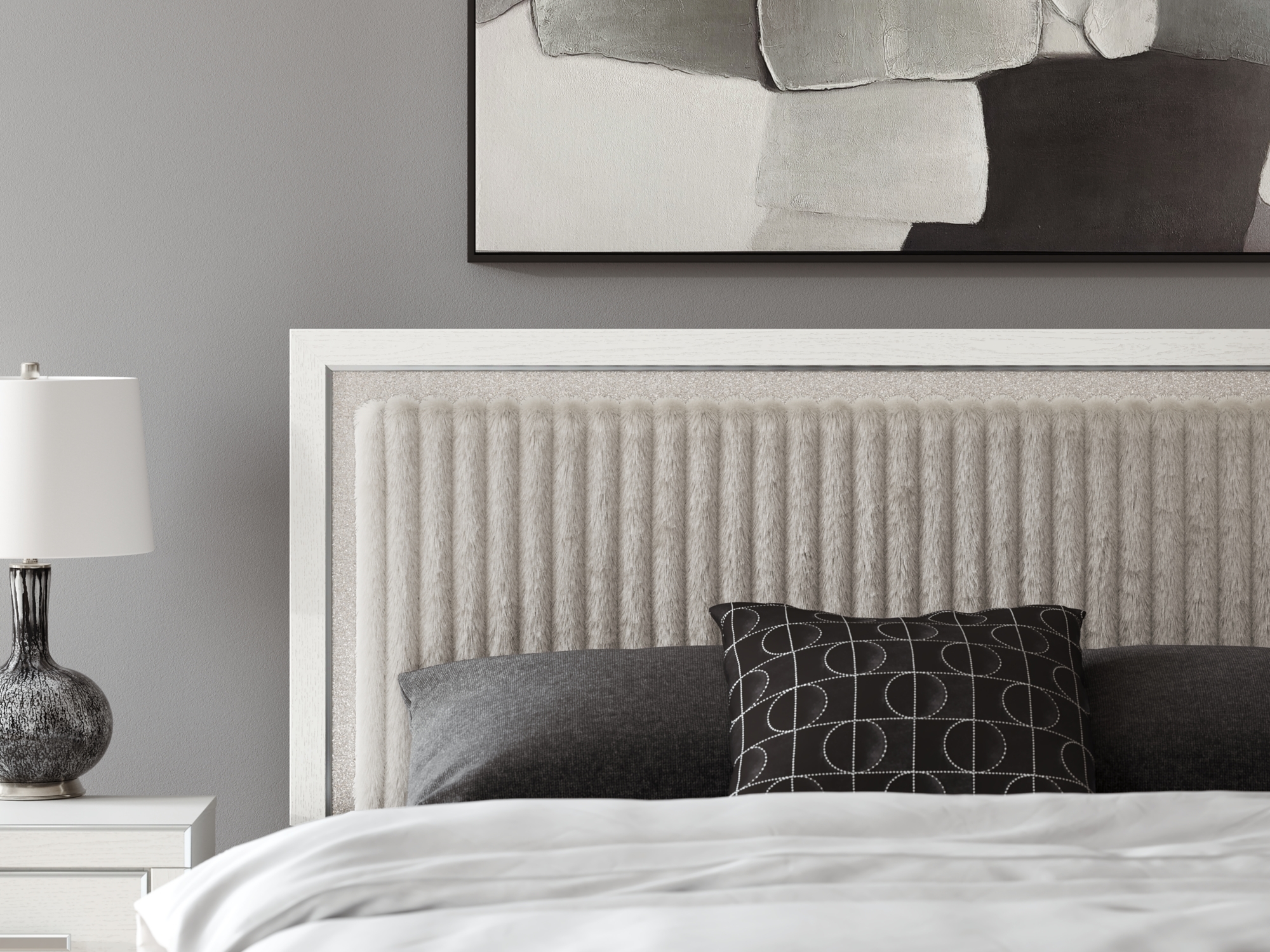 Signature Design by Ashley Zuraleus King Upholstered Panel Bed