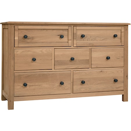 Casual 7-Drawer Dresser with Soft-Close Drawers