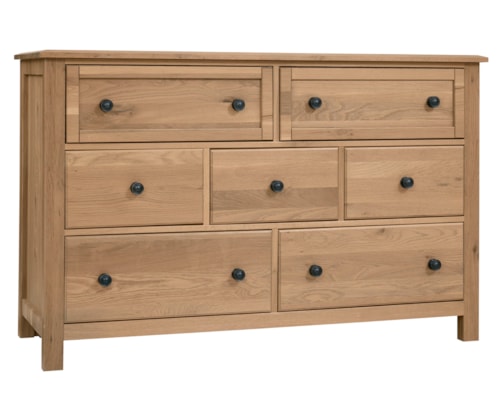 Farmhouse 7-Drawer Dresser with English Dovetail Construction