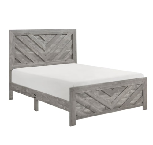 Rustic California King Panel Bed in a Box