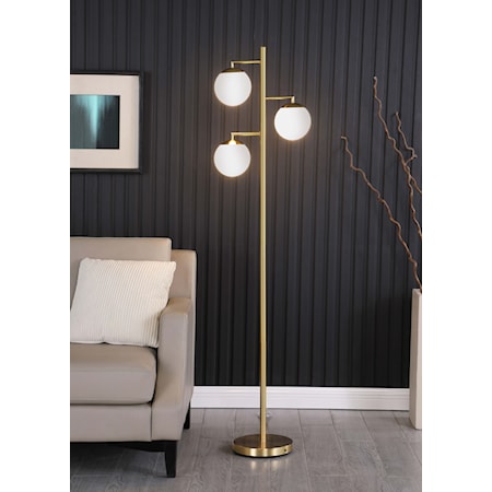 Sena Spherical Bulb Tree Floor Lamp