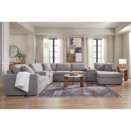 8-Piece Sectional With Chaise