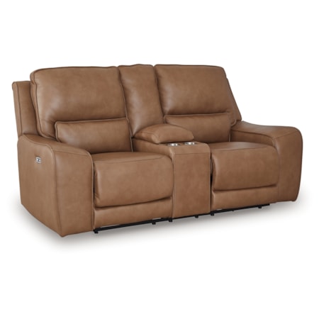 Pwr Rec Loveseat/Con/Adj Hdrst