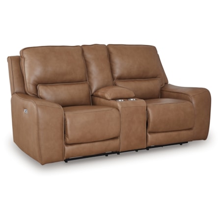 Pwr Rec Loveseat/Con/Adj Hdrst