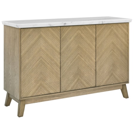 White Marble Top Server