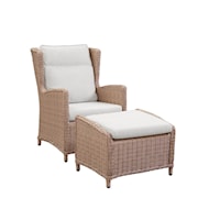 Biscayne Lounge Chair with Footstool