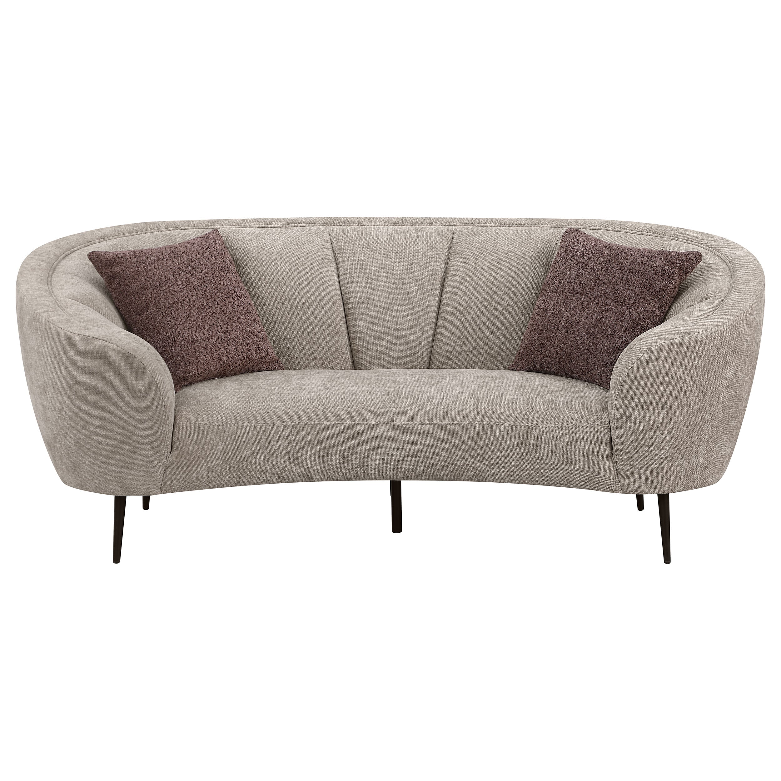 Coaster Ellorie Channel Back Curved Loveseat