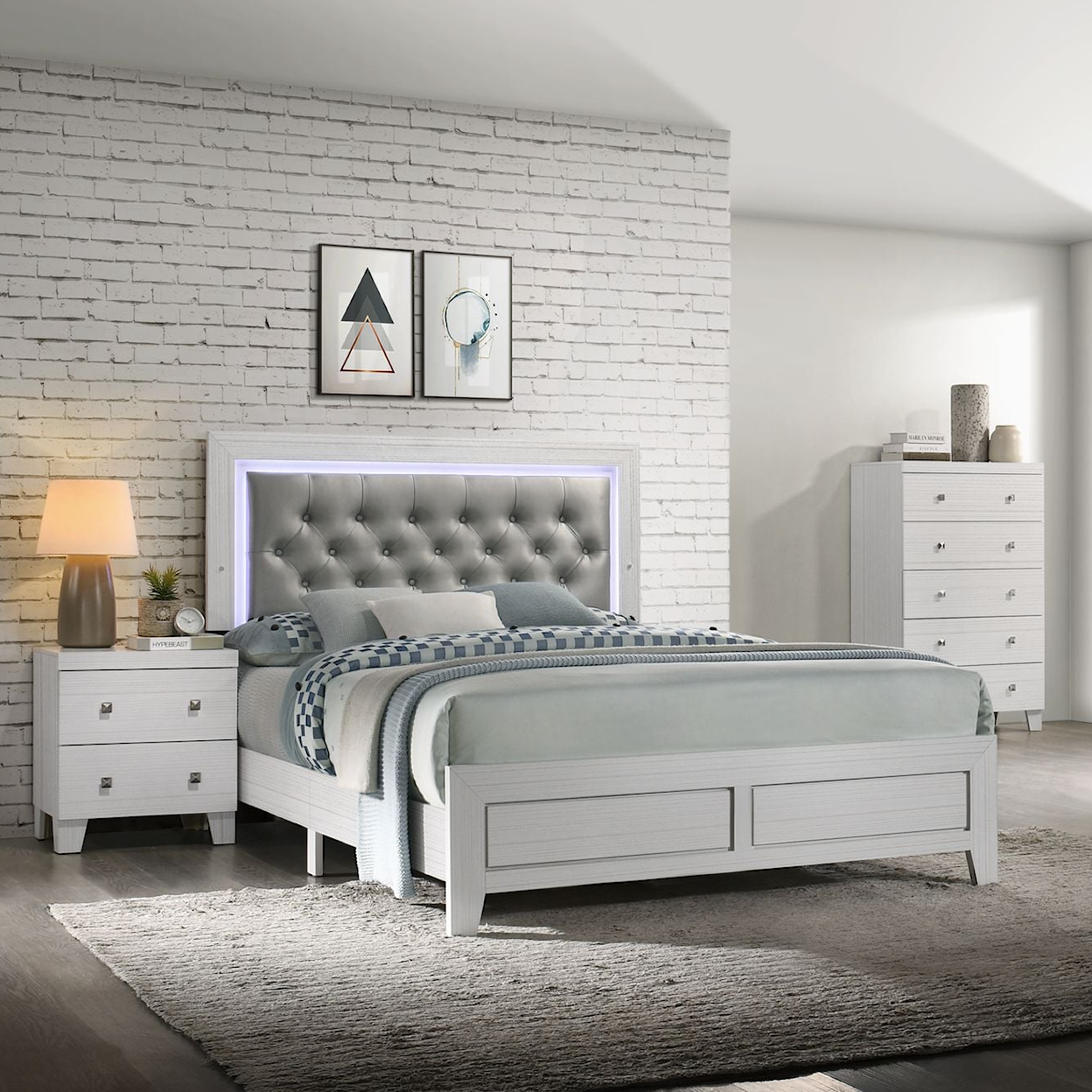 Elements International Belinda Full Bedroom Set