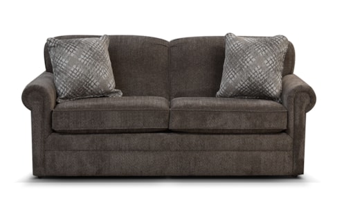 Casual Full Sleeper Loveseat with Innerspring Mattress