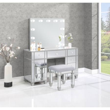 Allora 9-drawer Vanity Set w/ Lighting