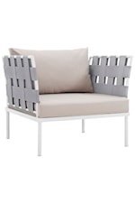 Modway Harmony Outdoor 7-Piece Aluminum Sectional Sofa Set