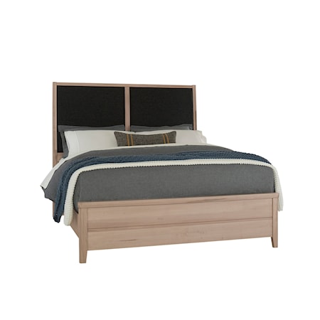 California King Upholstered Panel Bed