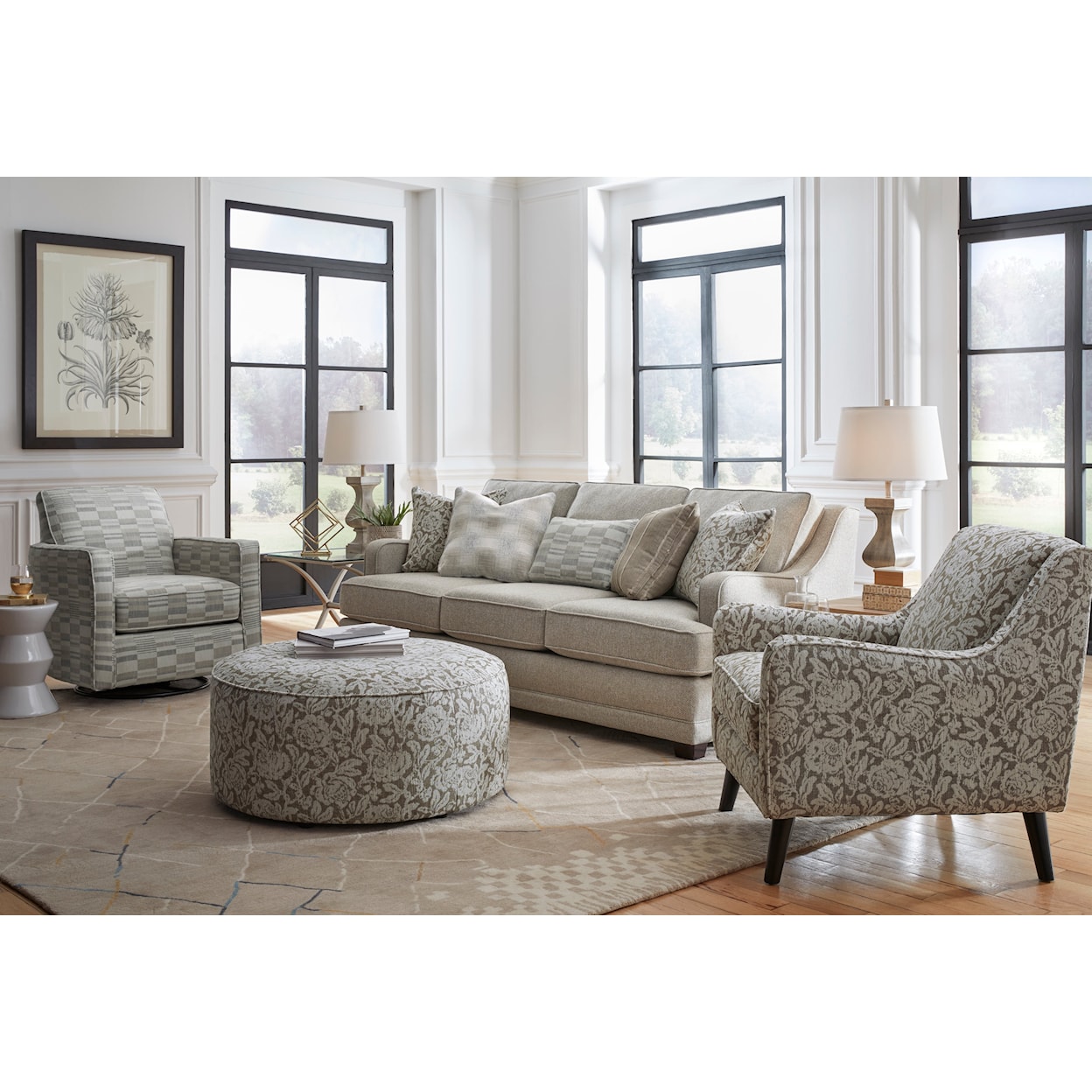 Fusion Furniture 7000 MISSIONARY RAFFIA Living Room Set