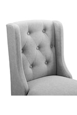 Modway Baronet Tufted Button Upholstered Fabric Bar Stool