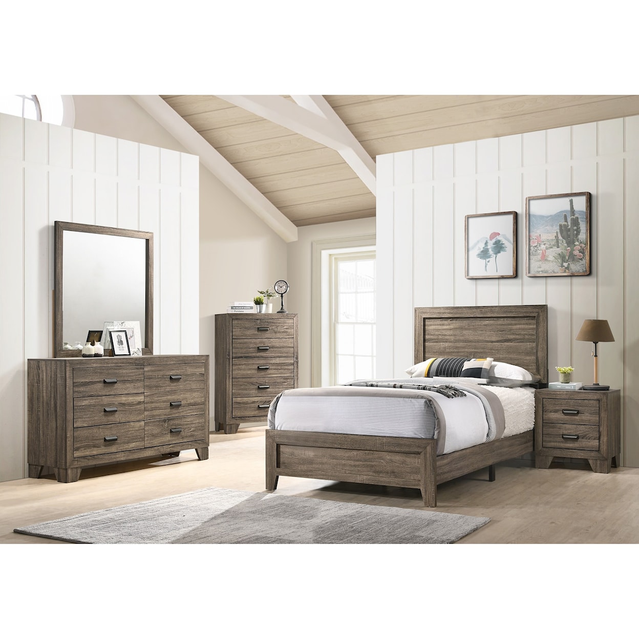 Crown Mark Millie Twin Panel Bed