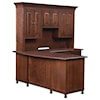 Maple Hill Woodworking Henry Stephens L-Corner Desk and Hutch