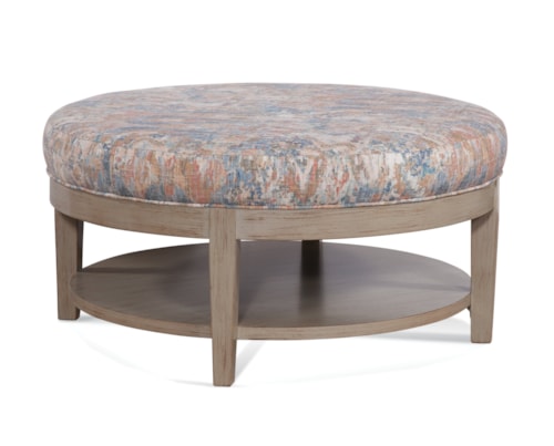 Contemporary Round Cocktail Ottoman