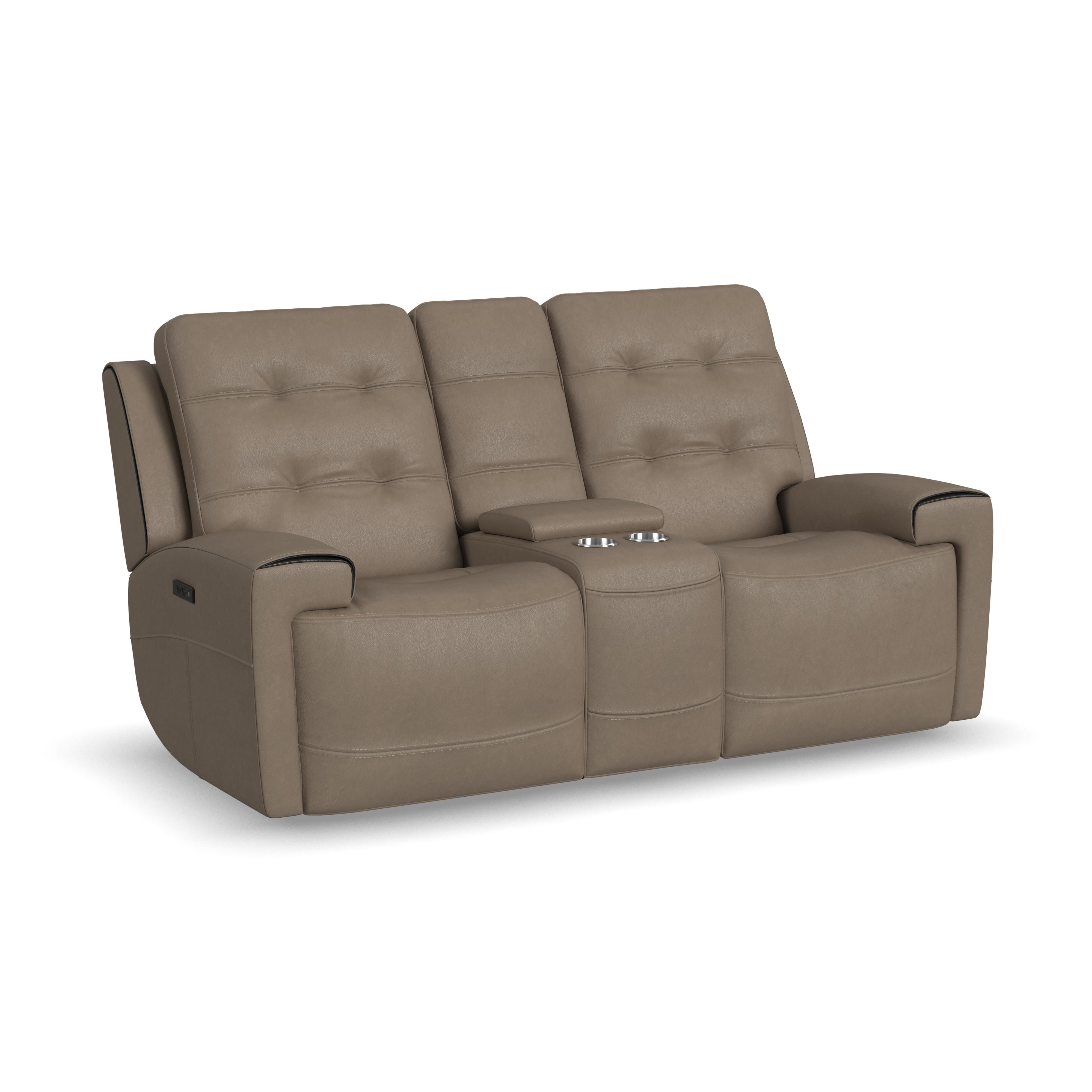 Flexsteel Iris 178164PH 31082 Casual Power Reclining Console Loveseat