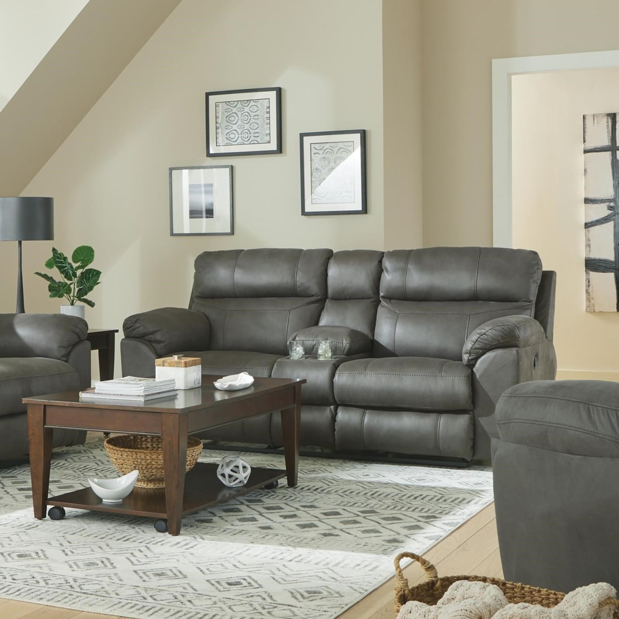 Carolina Furniture 100 Atlas Reclining Loveseat