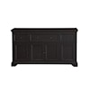 Accentrics Home Accents Four Door Cabinet in Antique Black