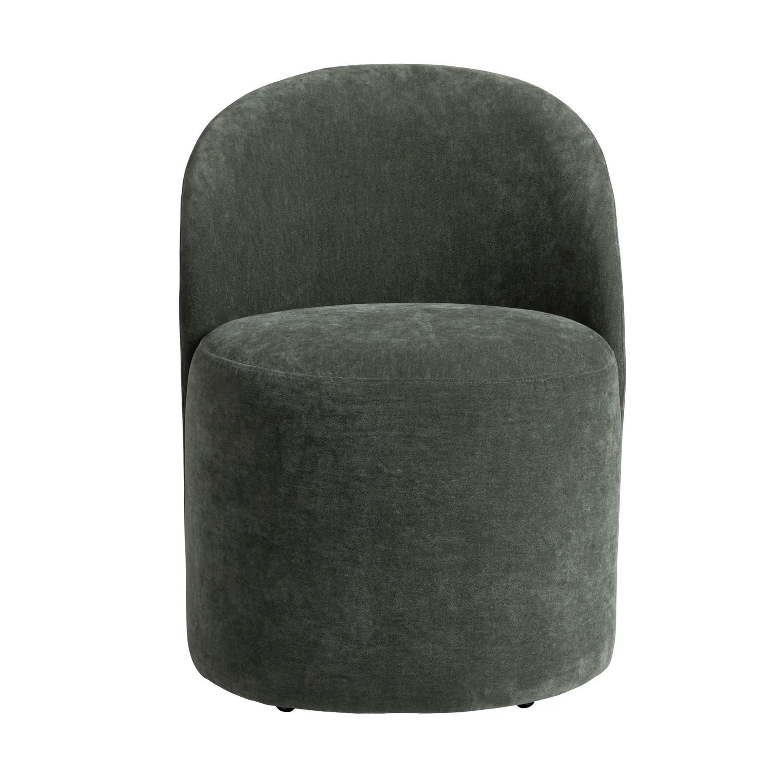 Upholstered Swivel Dining Chair w/Casters