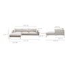 Moe's Home Collection Jamara Jamara Sectional Left Sandy Beige