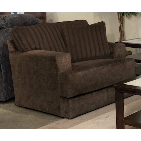 Casual Accent Chair with Channel Tufting