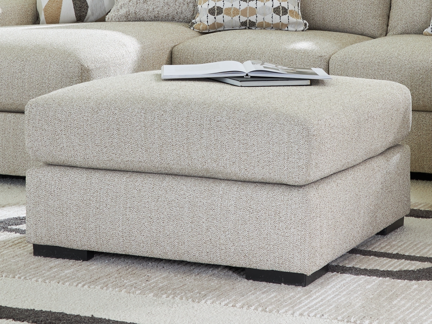 Oversized Accent Ottoman