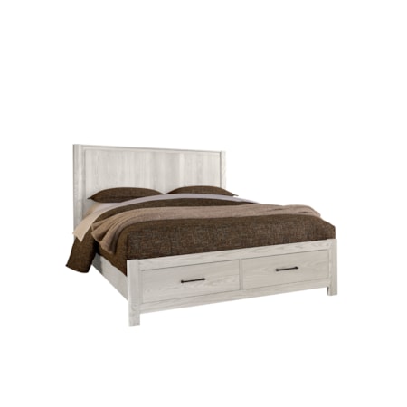 Queen Storage Poster Bed