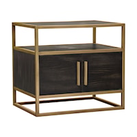 Contemporary 2-Door End Table