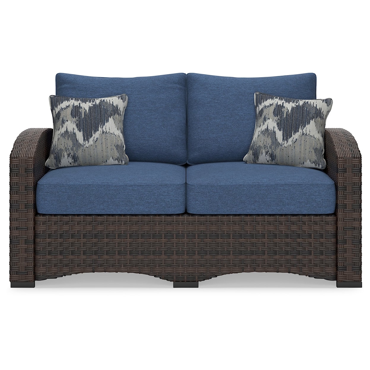 Ashley Furniture Signature Design Windglow Outdoor Loveseat with Cushion