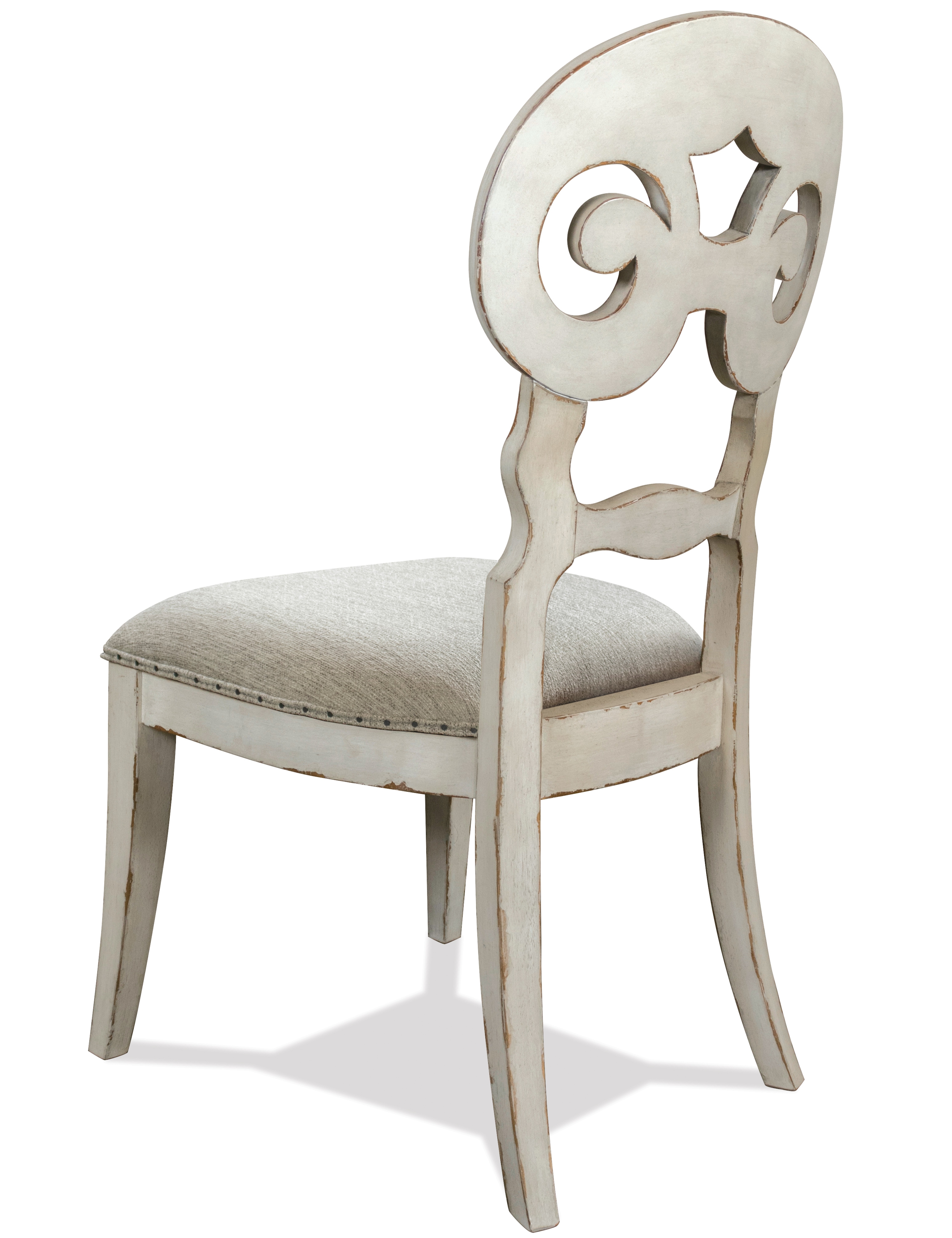 Scroll Back Upholstered Side Chair