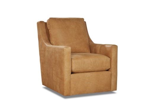 Casual Swivel Glider Chair with Track Arms