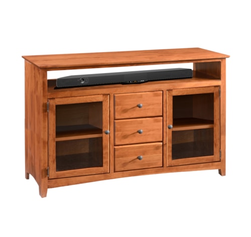 54" TV Console with Three Drawers
