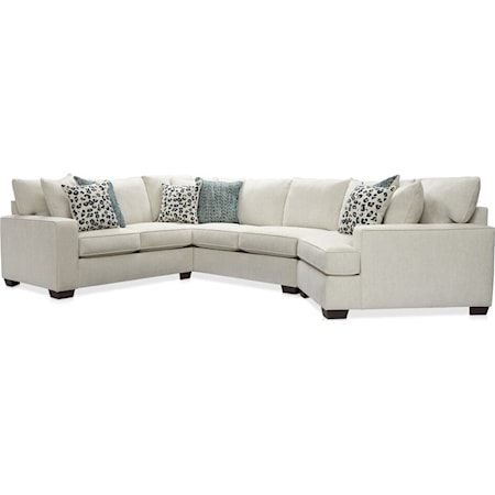 Callaway Casual 3-Piece RSF Cuddler Sectional Sofa