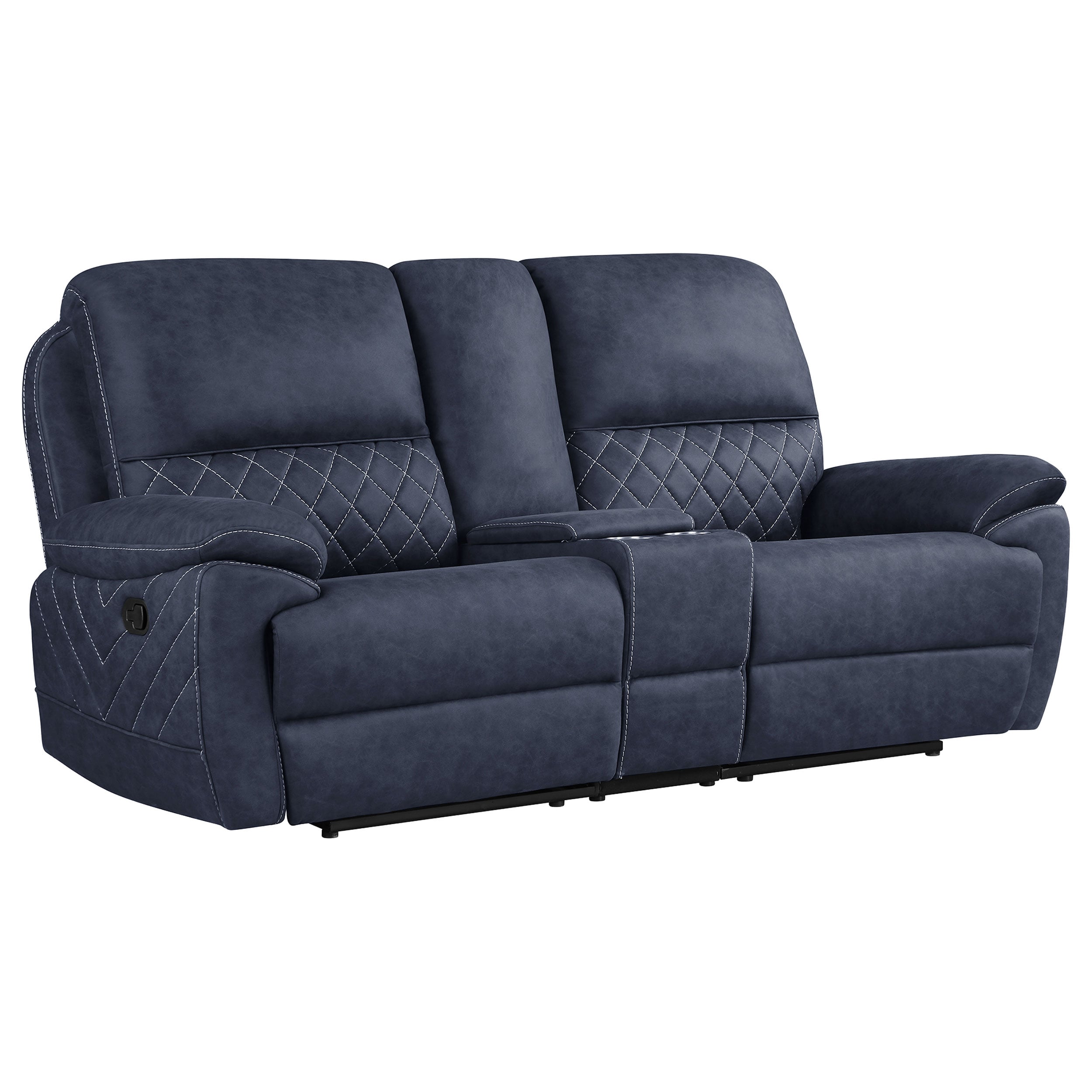 Variel Tufted Motion Loveseat w/ Console