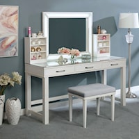 STEPH WHITE VANITY SET |