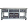 International Furniture Direct Aruba 70" TV Stand with 4 Drawers and 2 Doors