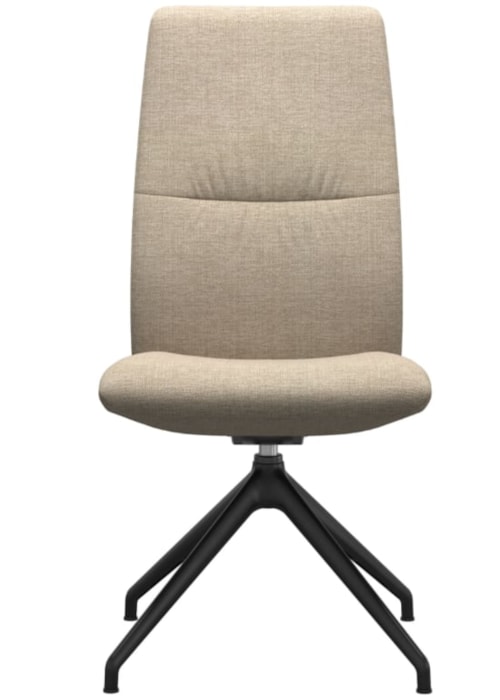 Contemporary Side Chair with High Back and D350 Base