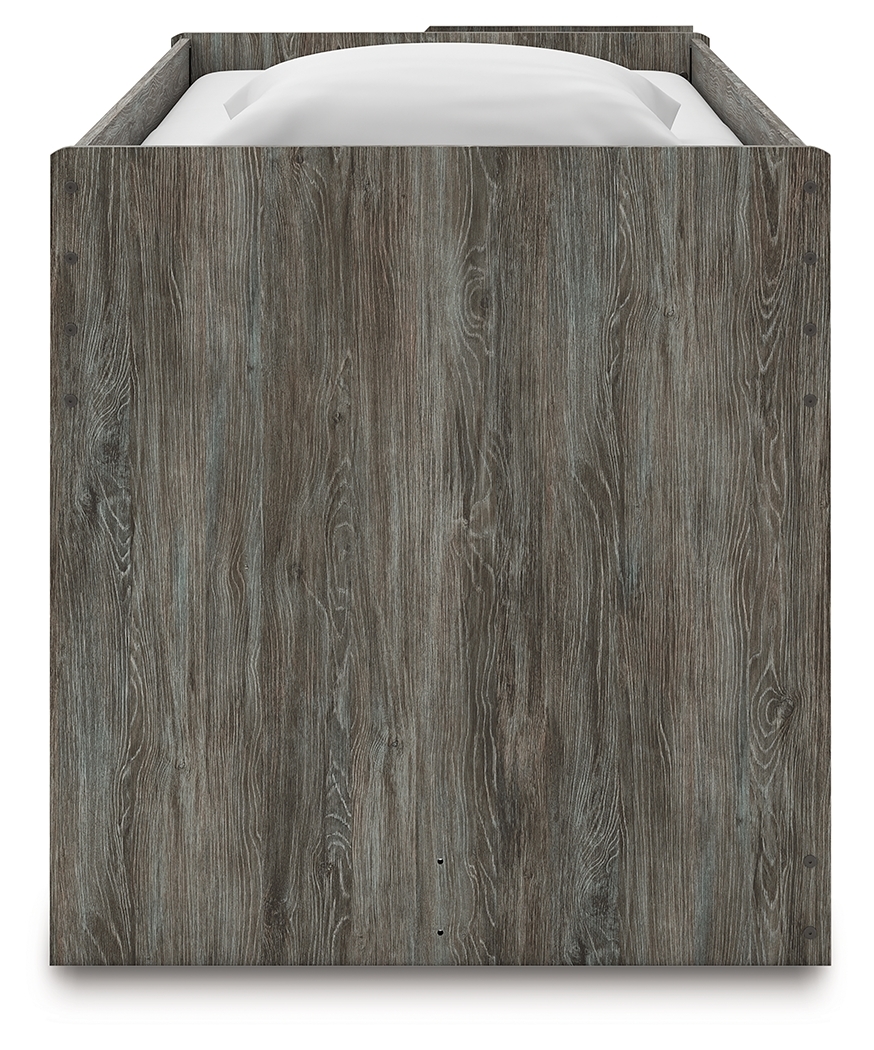 Signature Design by Ashley Frandern Twin Loft  Bed With Bookcase Storage