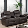 Furniture of America Pondera Reclining Loveseat