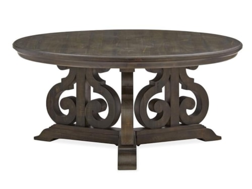 Traditional Round Cocktail Table