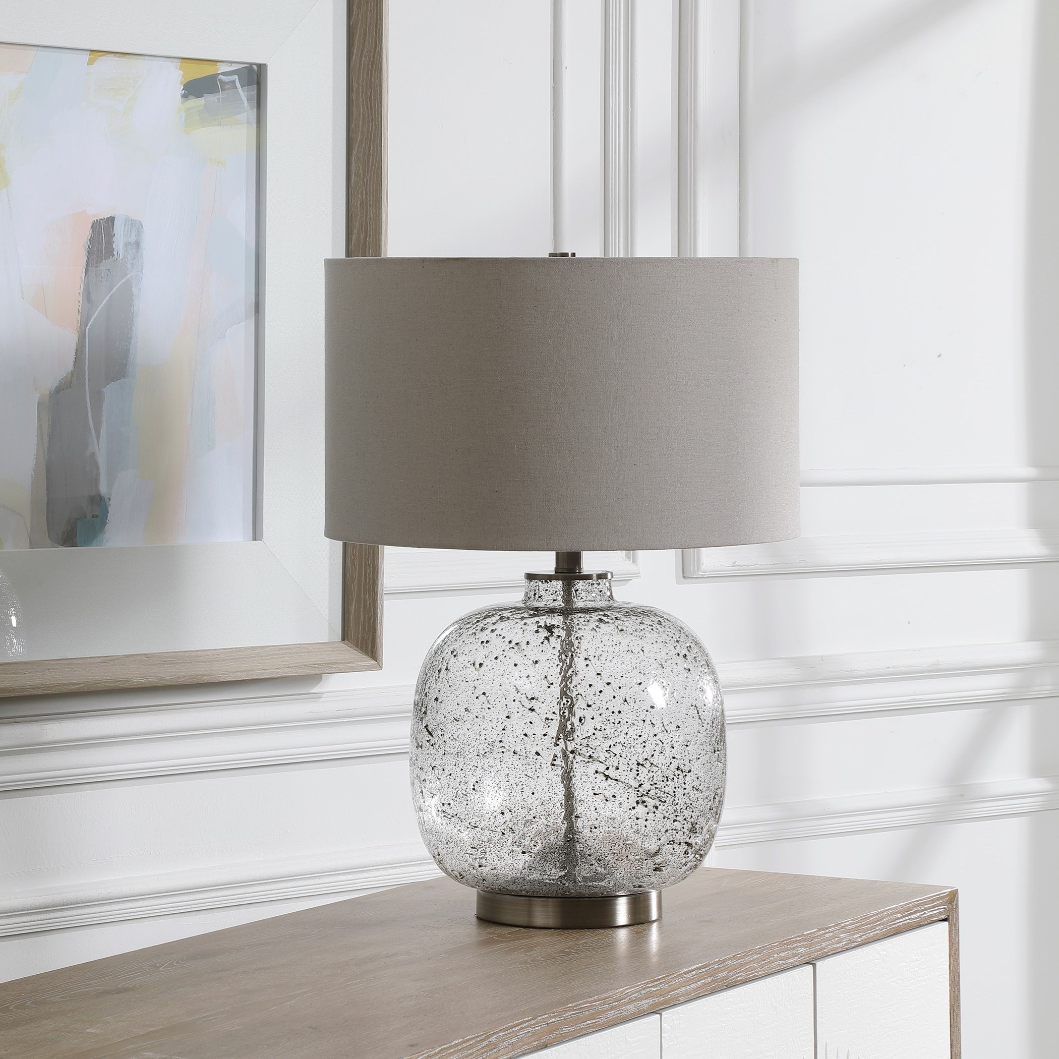 Uttermost Table Lamps Taupe-Gray Table Lamp
